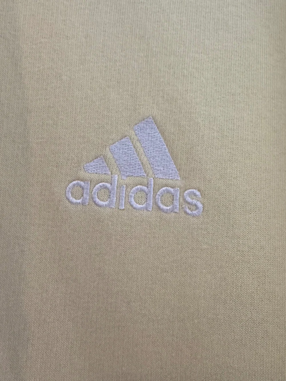 Adidas Yellow Hoodie Pullover Sweatshirt, Fleece, Soft Yellow, Size XL - Picture 6 of 12